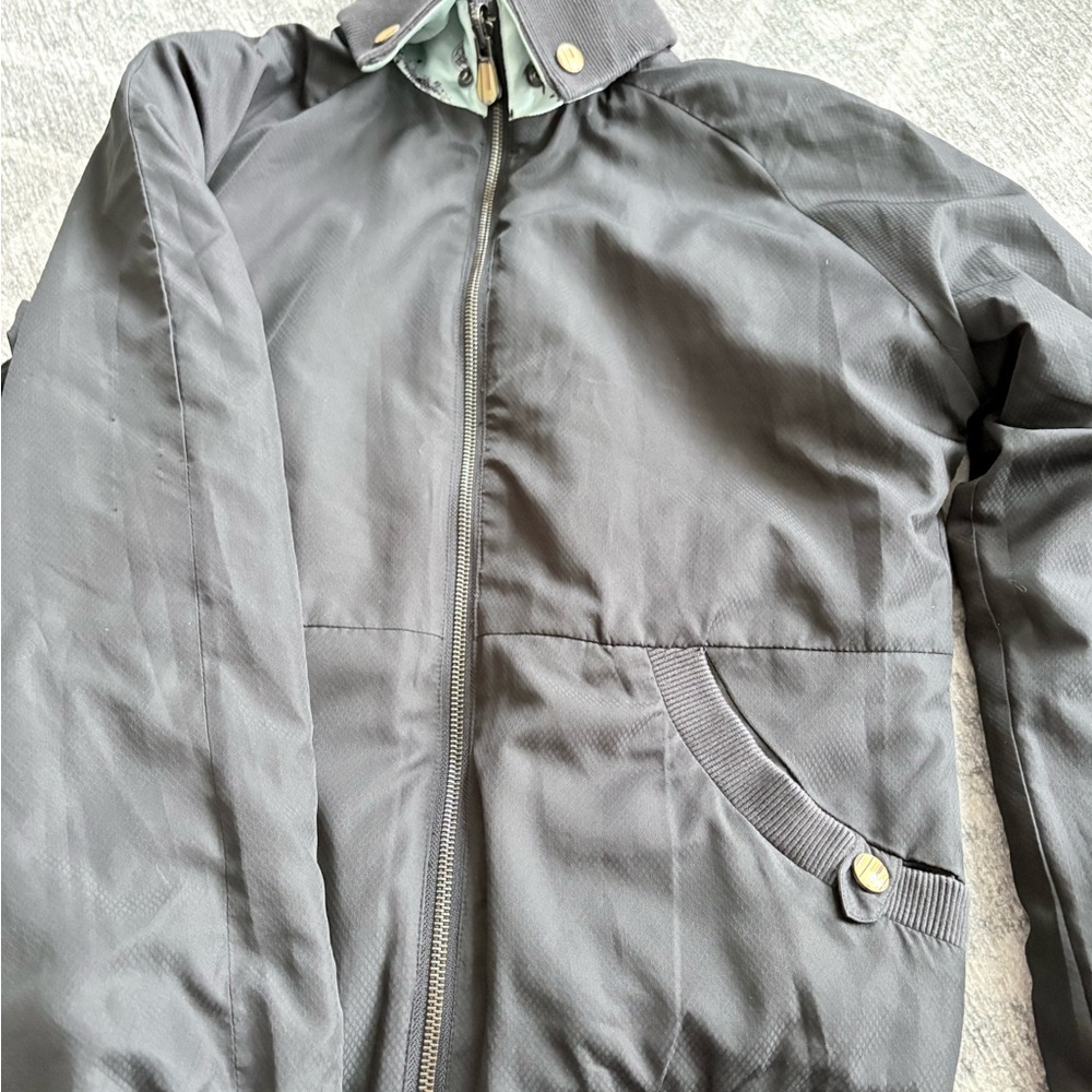 Vintage 2000’s reversible Bomber Jacket with Snap-Trim Collar